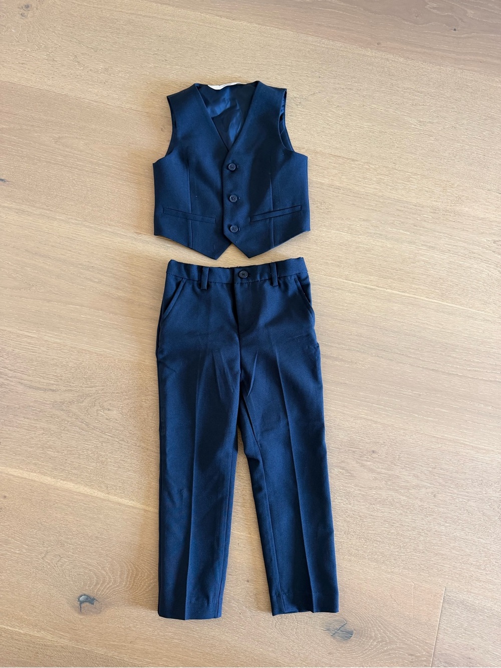 H&M Little Boy’s Navy Formal Vest and Pants Set